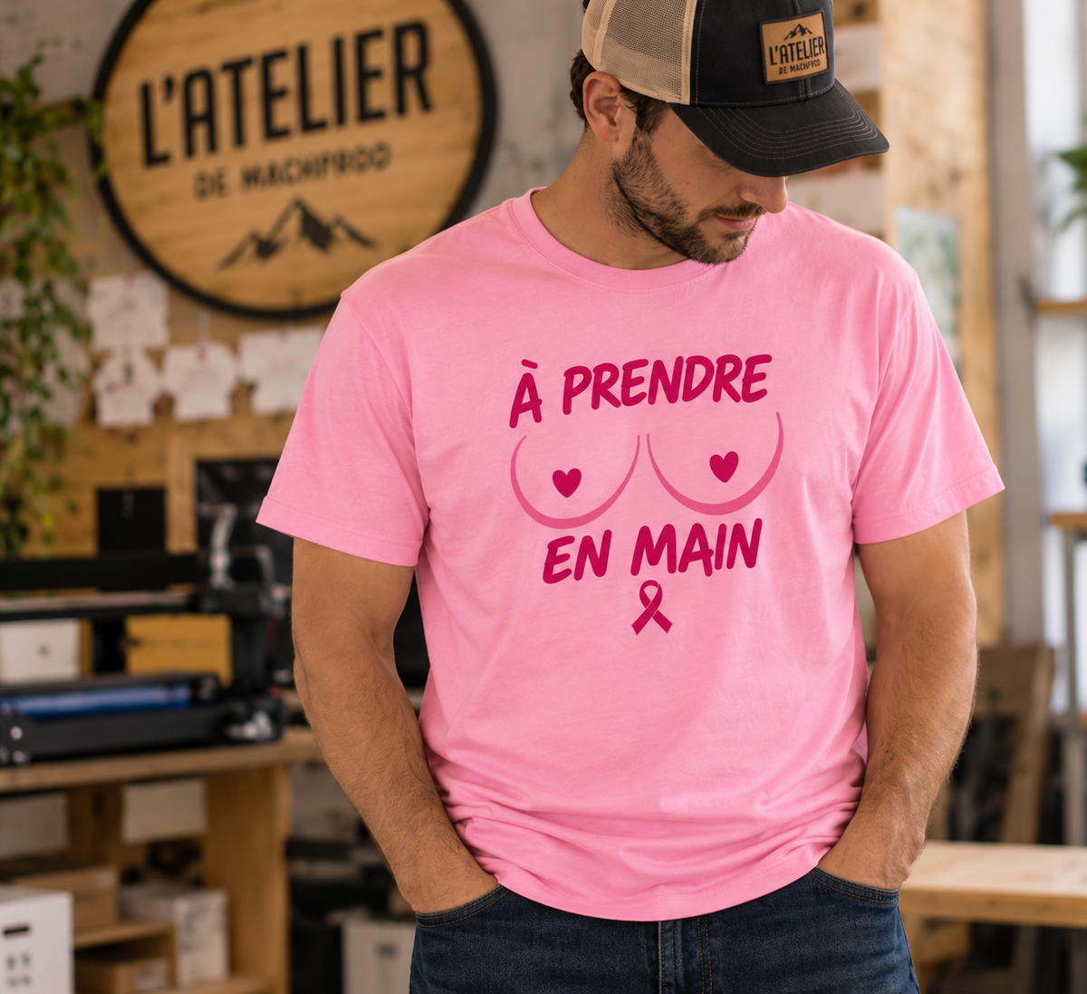 À prendre en main – T-shirt Octobre Rose