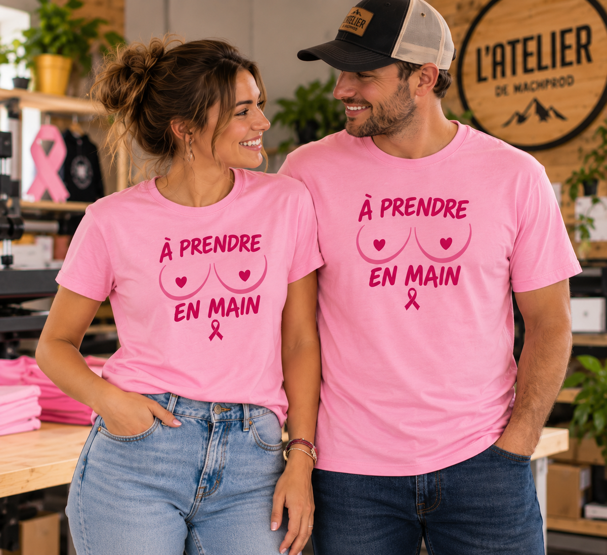 À prendre en main – T-shirt Octobre Rose